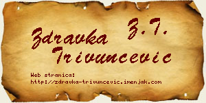Zdravka Trivunčević vizit kartica